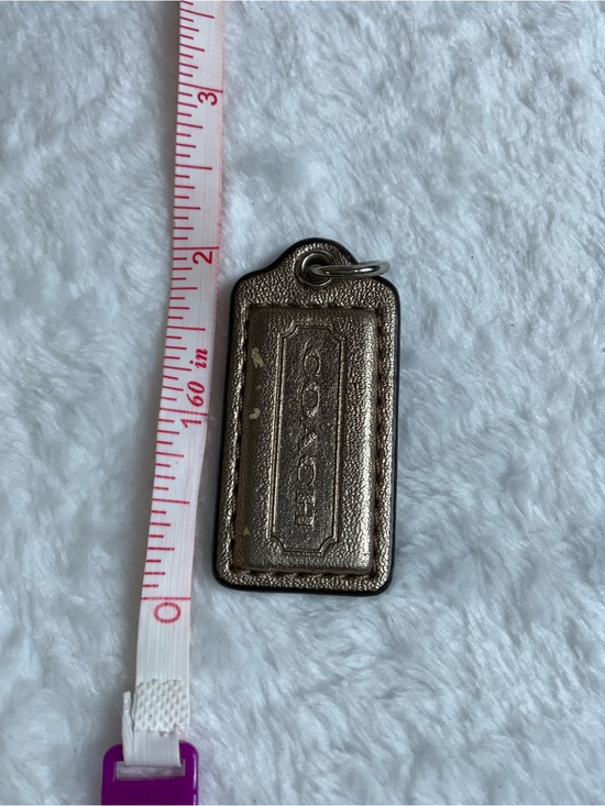Coach Accessories - Coach Metallic Leather Key Tag - Bronze (87)